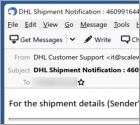 Fraude por Email DHL Shipment Details