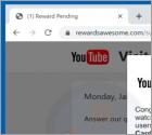 Fraude POP-UP Dear YouTube user, Congratulations!