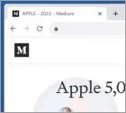 Fraude POP-UP Apple Crypto Giveaway