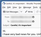 Fraude por Email Password Was Compromised Through A Legitimate Website