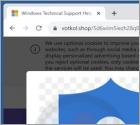 Fraude POP-UP Critical Error IP Threat Detected
