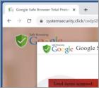 Fraude POP-UP Google Safe Browser Total Protection