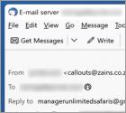 Fraude por Email Server Warning