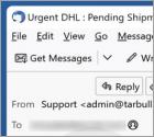 Fraude por Email DHL Unpaid Duty