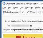 Fraude por Email DHL Express - Incomplete Delivery Address