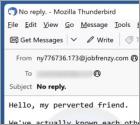 Fraude por Email Hello My Perverted Friend