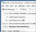 Fraude por Email DHL Lottery