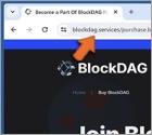 Drenador de criptomoedas que se faz passar pelo site do BlockDAG