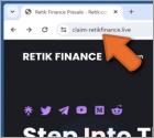 Retik Finance Giveaway Fraude