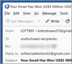 Fraude por Email Yahoo Canada Lottery