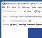 Fraude por Email Message Sent Using DocuSign Service