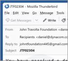 Fraude por Email John Travolta Foundation