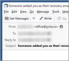 Fraude por Email Someone Added You As Their Recovery