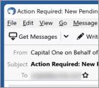 Fraude por Email Capital One SECURITY MESSAGE