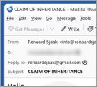 Fraude por Email Claim Inheritance Money