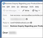 Fraude por Email Inquire About Your Product/Service