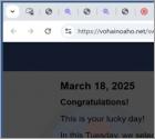 Congratulations! You Have Been Chosen! POP-UP Fraude