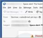 Fraude por Email Hosting Space Limit Notification