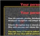 Vírus 'Os seus ficheiros pessoais foram encriptados'