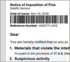 Fraude Notice Of Imposition Of Fine