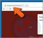 Fraude Google Security Warning