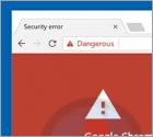 Fraude Google Chrome Critical ERROR