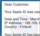 Fraude de Email Iforgot.apple.com