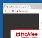 POP-UP da fraude Your McAfee Subscription Has Expired