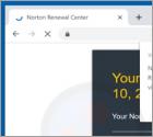 POP-UP da fraude Norton Subscription Has Expired Today
