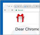 POP-UP da Fraude Dear Chrome User, Congratulations!