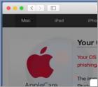 POP-UP da fraude Your Mac OS Might Be Infected (Mac)