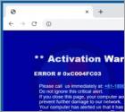 POP-UP da Fraude Activation Warning Alert