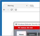 POP-UP da Fraude Windows Defender Security Center