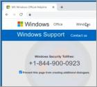 POP-UP da fraude VIRUS ALERT FROM Windows