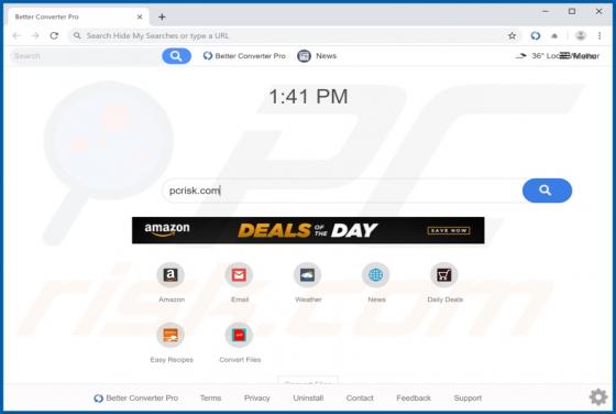 Sequestrador de Navegador Better Converter Pro