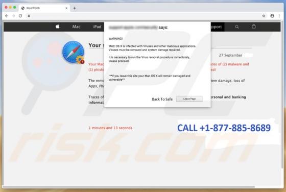 POP-UP da fraude ZEUS VIRUS DETECTED !!! (Mac)