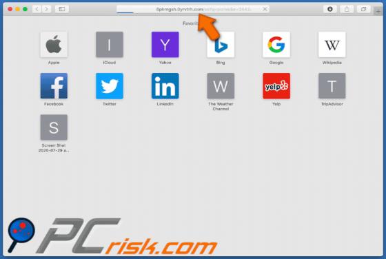 Redirecionmento 0yrvtrh.com (Mac)