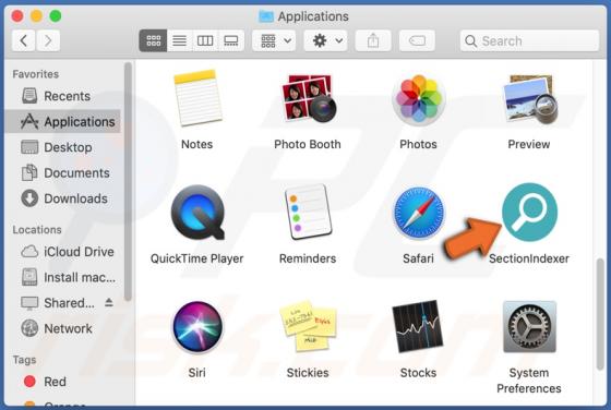 Adware SectionIndexer (Mac)