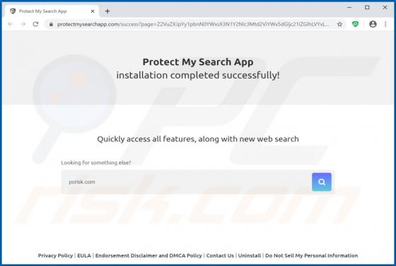 Sequestrador de Navegador Protect My Search App