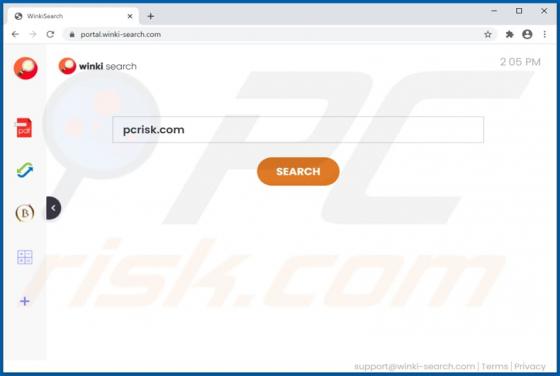 Sequestrador de Navegador WinkiSearch