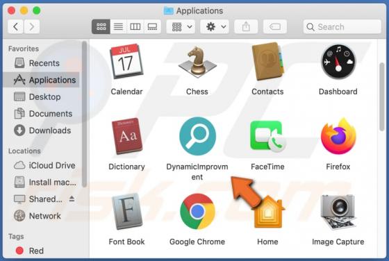 Adware DynamicImprovment (Mac)
