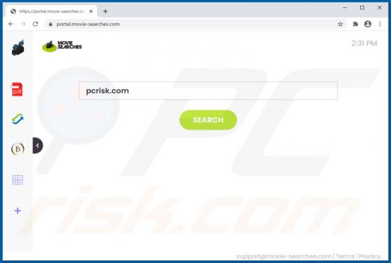 Sequestrador de Navegador MovieSearches