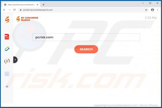 Sequestrador de Navegador MyConverterSearch