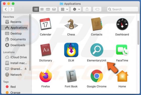 Adware ElementaryUnit (Mac)
