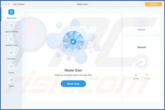 Aplicação Potencialmente Indesejada Mac Cleaner (Mac)