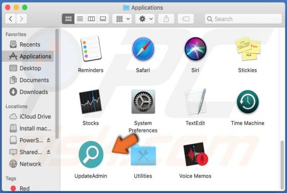 Adware UpdateAdmin (Mac)