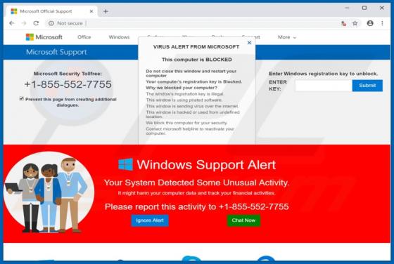 POP-UP da fraude This Computer Is Blocked