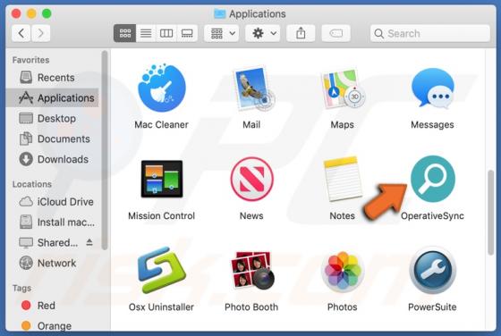 Adware OperativeSync (Mac)