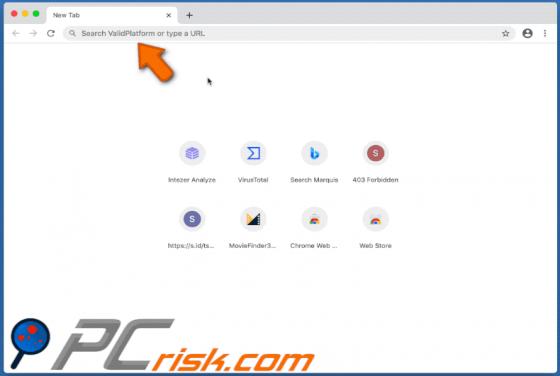 Redirecionamento Search.validplatform.com (Mac)