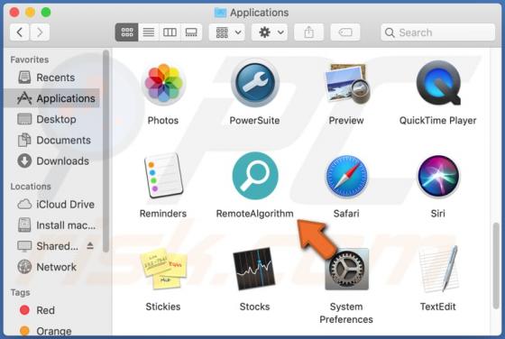 Adware RemoteAlgorithm (Mac)
